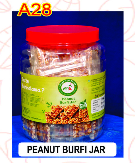 PEANUT BURFI JAR